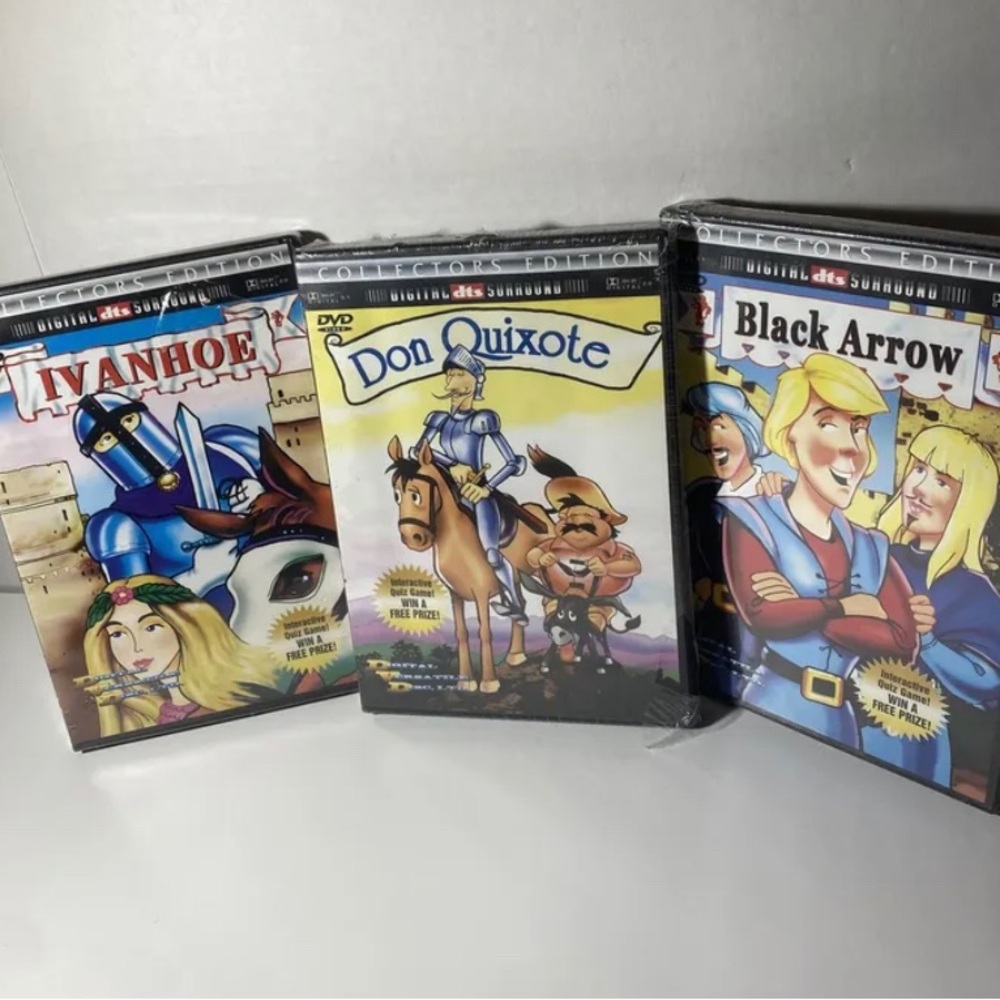 Ivanhoe Black Arrow Don Quixote Animated Version On DVD